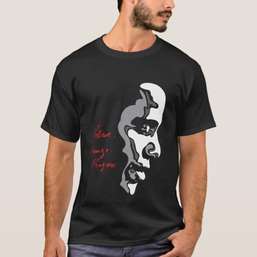 オバマ: 信じて下さい Tシャツ (正面)