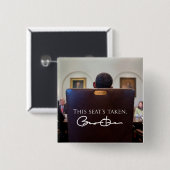 オバマ: 取られるこの座席 缶バッジ (正面&裏面)