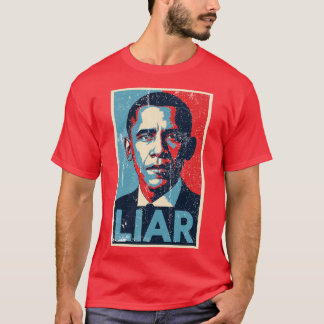 オバマ 嘘つき-Photoroom Tシャツ