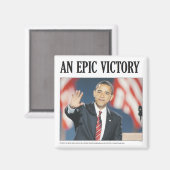 オバマ：壮大な勝利の磁石 マグネット (正面/裏面)