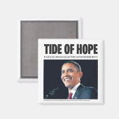 オバマ:希望の磁石の流れ マグネット (正面/裏面)