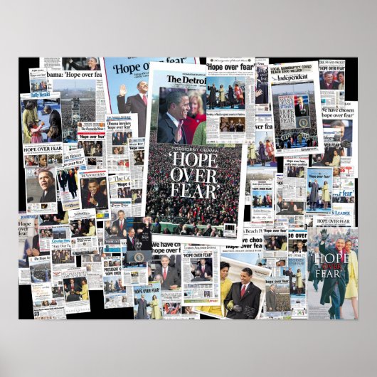 オバマ：恐怖のポスターに希望 ポスター (正面)