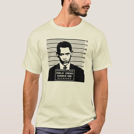 オバマ-社会の敵第1 Tシャツ (正面)
