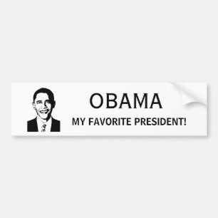 オバマ – 私のお気に入りの大統領 バンパーステッカー