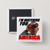 オバマ-私はアメリカ見ています 缶バッジ (正面&裏面)