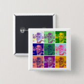 オバマ 缶バッジ (正面&裏面)