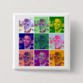 オバマ 缶バッジ (正面)