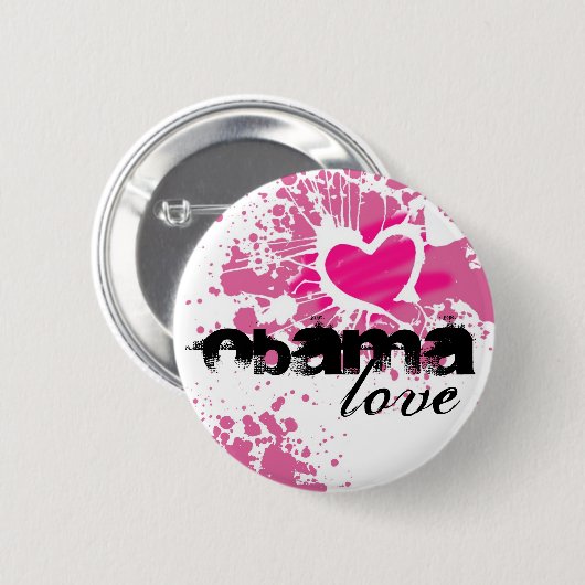 オバマ 缶バッジ (正面&裏面)