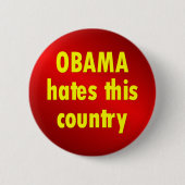 オバマ 缶バッジ (正面)