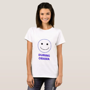 オバマ – 顔Tシャツ中と後 Tシャツ