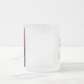 オバマ「08コーヒー・マグ- "の進歩" フロストグラスマグカップ (中央)