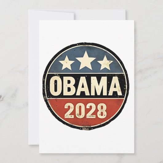 オバマ 2028年米国大統領選挙 ポリシック 案内状 (正面)