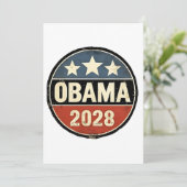 オバマ 2028年米国大統領選挙 ポリシック 案内状 (スタンド正面)