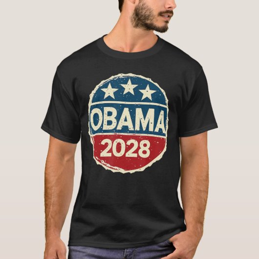 オバマ 2028 オバマ 2028年 Tシャツ (正面)
