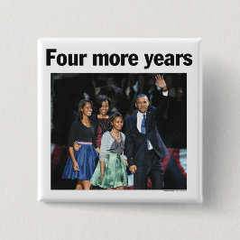 オバマ: 4つのより多くの年ボタン 缶バッジ