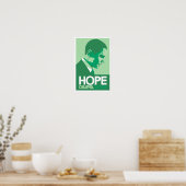 オバマ – Hope Green Poster ポスター (キッチン)