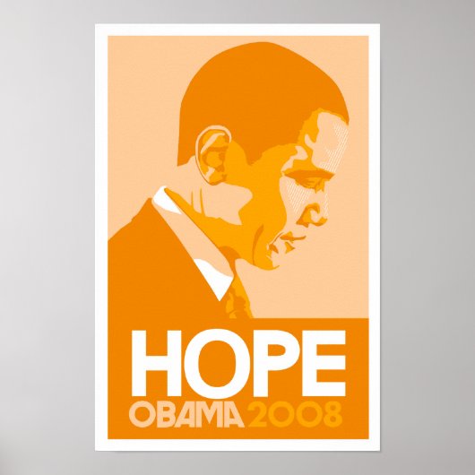 オバマ – Hope Orange Poster ポスター (正面)