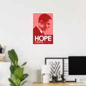 オバマ – Hope Red Poster ポスター (ホームオフィス)