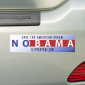 オバマ"Nobama"のバンパーステッカー バンパーステッカー (車上)