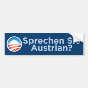 オバマ- Sprechen Sieのオーストリア人か。 バンパーステッカー