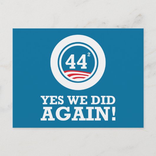 オバマ – Yes再び行った ポストカード (正面)
