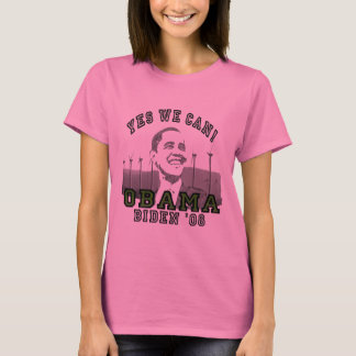 オバマ+Yes+We+Can+長袖レディースTシャツ Tシャツ