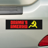 オバマAmerika 3 バンパーステッカー (車上)