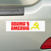 オバマAmerika 3 バンパーステッカー (車上)