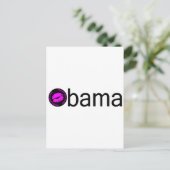 オバマBlkキス) ポストカード (スタンド正面)