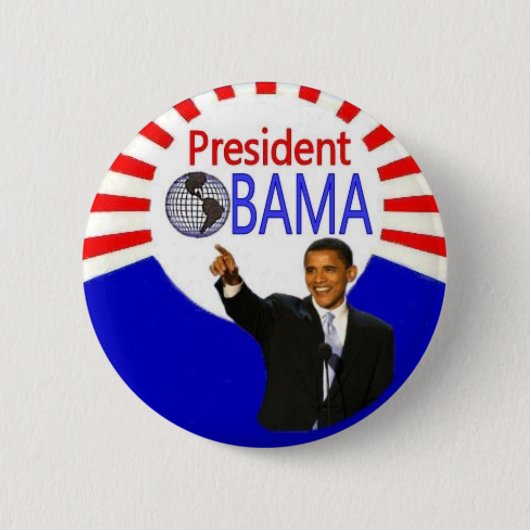 オバマButton大統領 缶バッジ (正面)