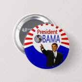 オバマButton大統領 缶バッジ (正面&裏面)