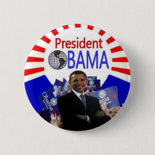 オバマButton大統領 缶バッジ (正面)
