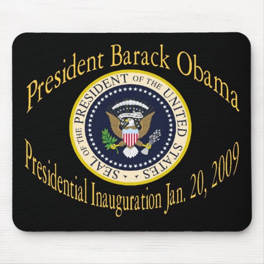 オバマCommemorative Inauguration大統領 マウスパッド (正面)