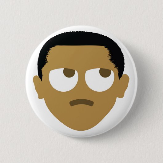 オバマEmoji POTUS 缶バッジ (正面)