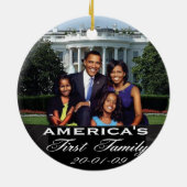 オバマFirst Family大統領 セラミックオーナメント (裏面)