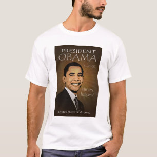 オバマGrunge Tattered T-shirt大統領の Tシャツ