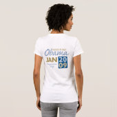 オバマInauguration大統領 Tシャツ (裏面フル)