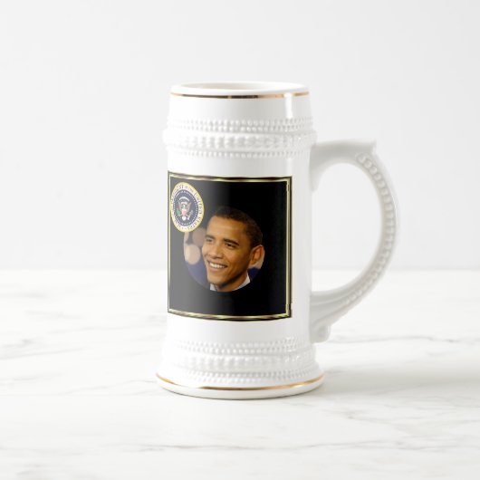オバマInauguration記念する大統領 ビールジョッキ (右)
