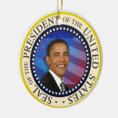 オバマInauguration Ball大統領 セラミックオーナメント (左)