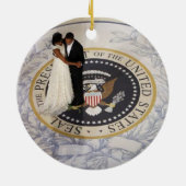 オバマInauguration Ball大統領 セラミックオーナメント (裏面)