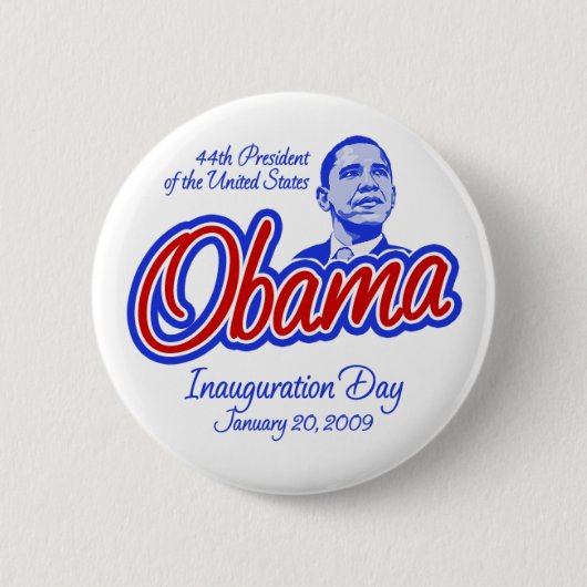 オバマInauguration Button大統領 缶バッジ (正面)
