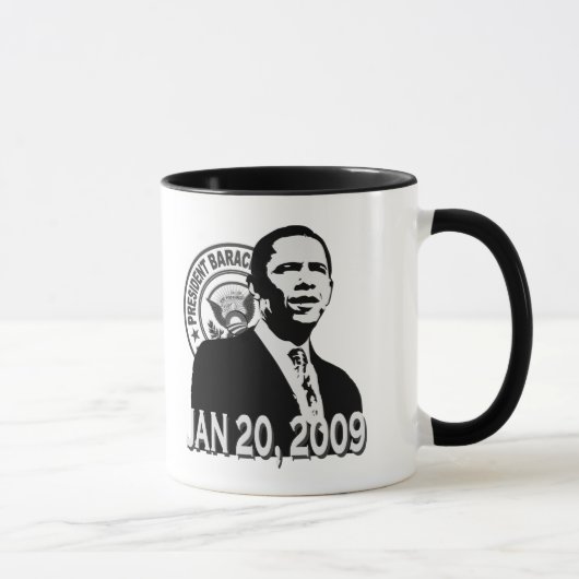 オバマInauguration BW大統領 マグカップ (右)