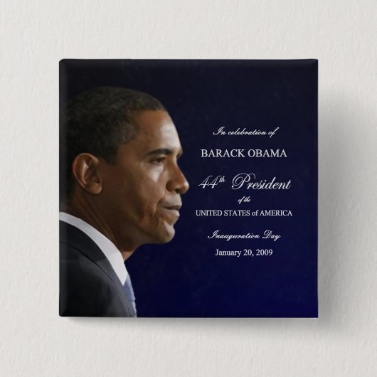 オバマInauguration Celebration Button大統領 缶バッジ (正面)