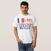 オバマInauguration LaのフランスのCELEBRE大統領 Tシャツ (正面フル)
