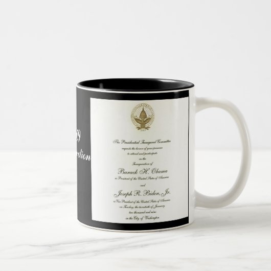 オバマInvitation公式の大統領 ツートーンマグカップ (右)