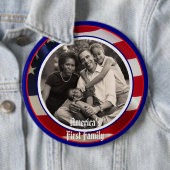 オバマKeepsakes First Family大統領6"ボタン 缶バッジ (インサイチュ)