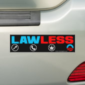 オバマLawless Bumpersticker王 バンパーステッカー (車上)