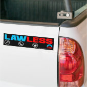オバマLawless Bumpersticker王 バンパーステッカー (トラック上)