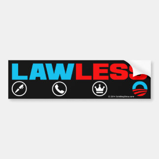 オバマLawless Bumpersticker王 バンパーステッカー