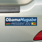 オバマMugabe 2012年 バンパーステッカー (車上)